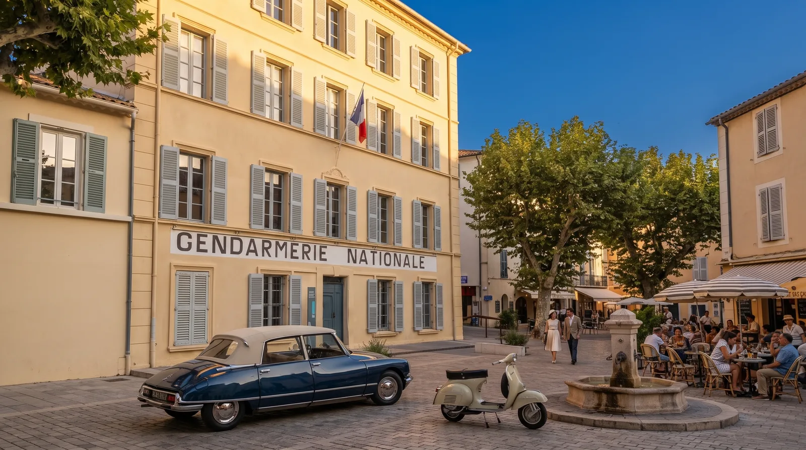 La gendarmerie de Saint-Tropez, rendue célèbre par le cinéma